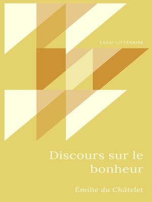 cover image of Discours sur le bonheur